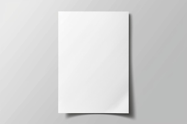 a blank sheet of paper hanging on a wall