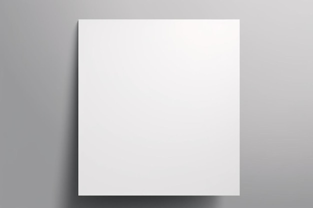 a blank sheet of paper hanging on a wall