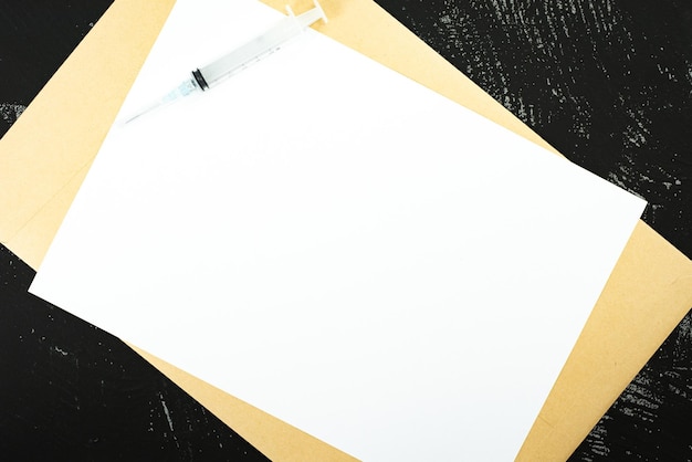 A blank sheet of paper for writing