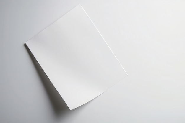 Blank sheet of paper