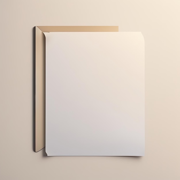 Blank sheet of paper