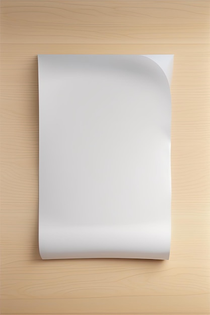 Blank sheet of paper