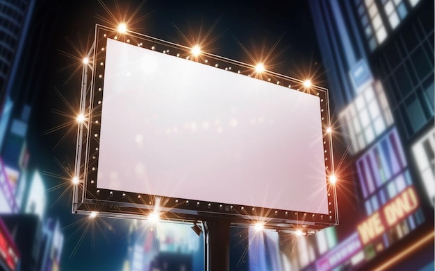 Photo blank showcase billboard or advertising light box