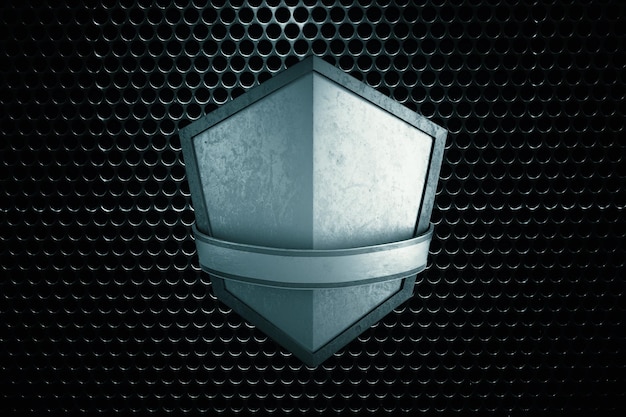 Blank silver shield