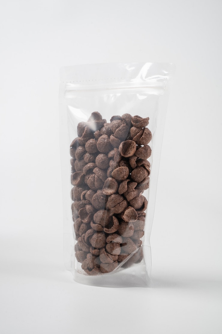Photo blank snack standing pouch