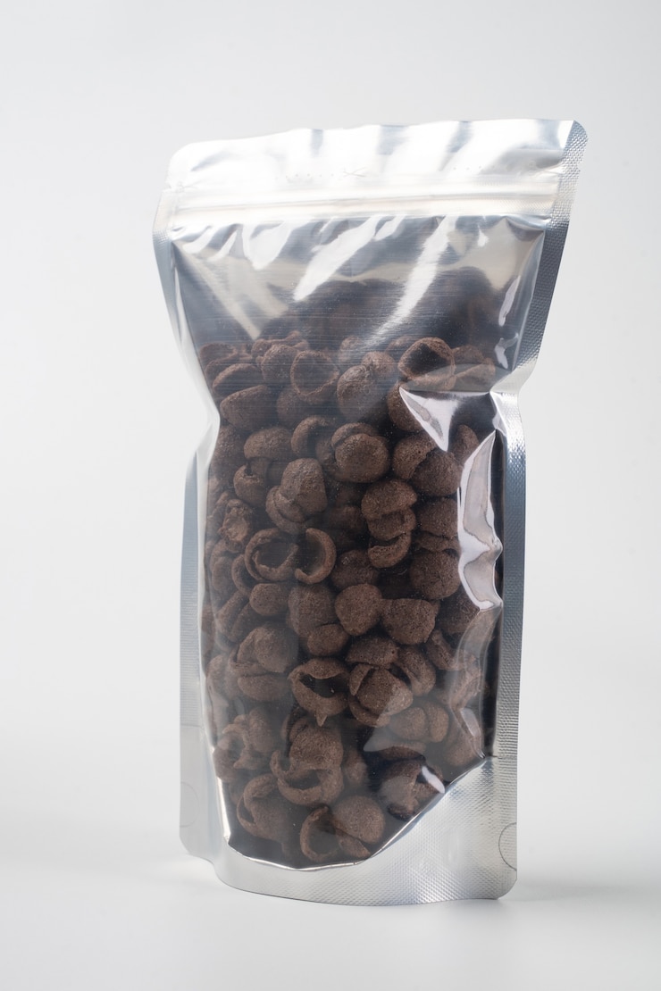 Photo blank snack standing pouch
