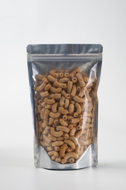 Photo blank snack standing pouch