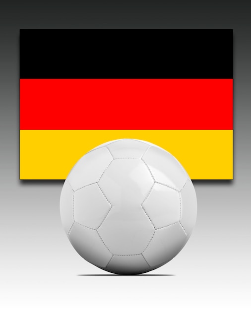 Blank Soccer ball with Germany national team flag