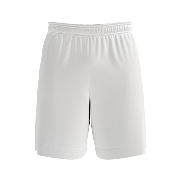 a blank soccer shorts image isolated on a white background