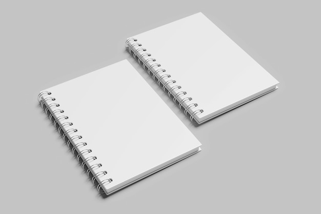 Premium Photo | Blank spiral book mockup