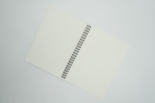 Blank spring note on white background