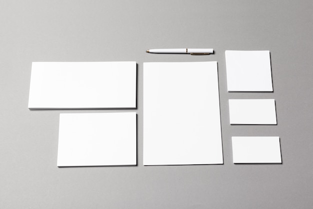 Blank stationery for branding