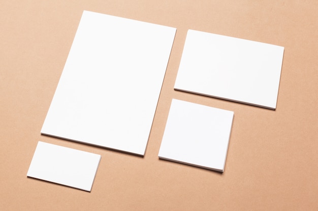 Blank stationery for branding