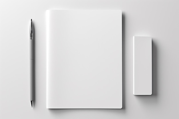 Generative AI로 만든 Blank Stationery Set Mockup