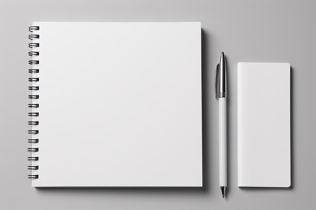 Blank Stationery Set Mockup created with Generative AI