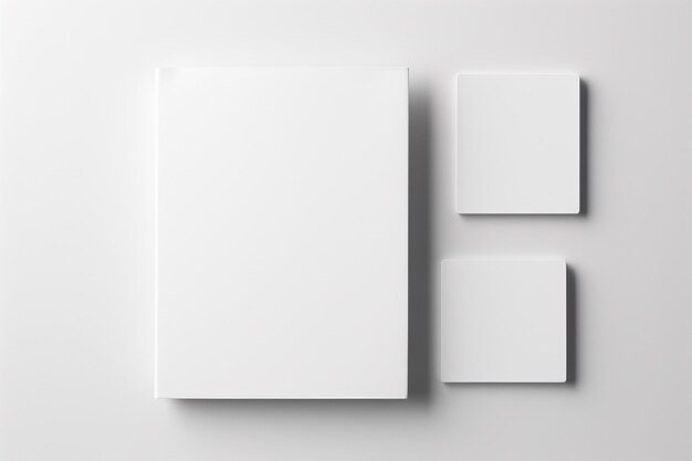 Blank Stationery Set Mockup created with Generative AI