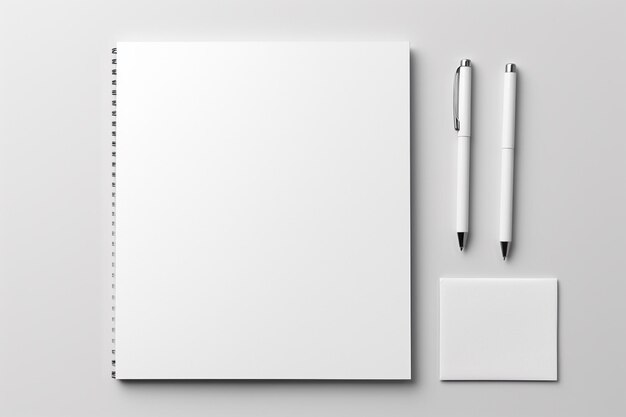 Blank Stationery Set Mockup created with Generative AI