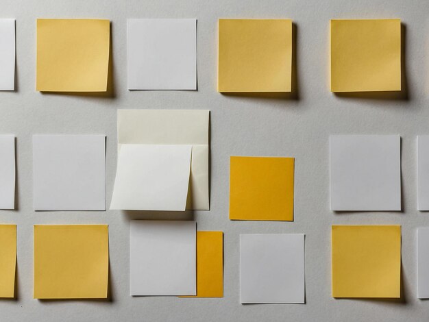 Blank sticky note on white background