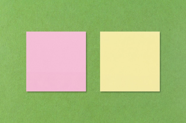 Photo blank sticky notes top view