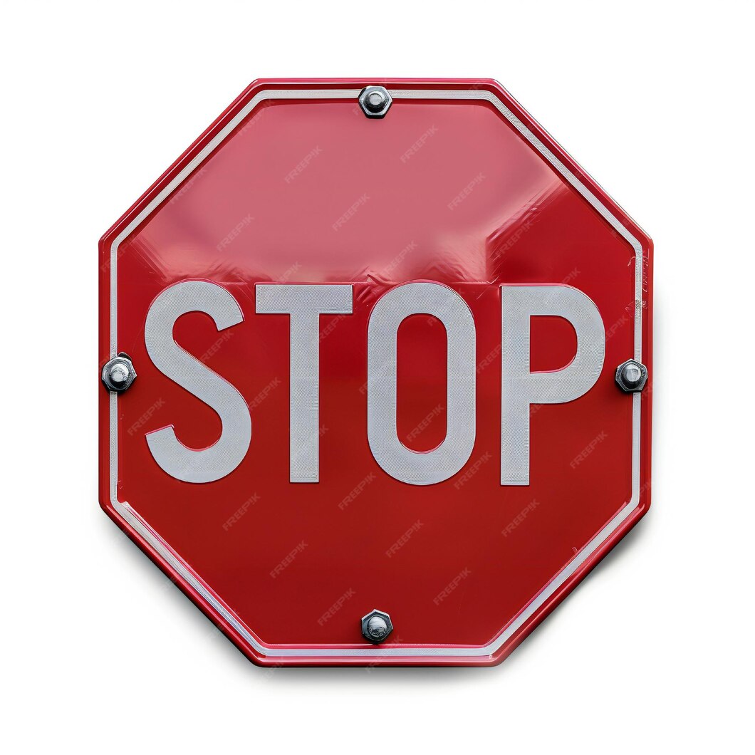 Premium Photo Blank Stop Sign On White Background horizontal-traffic-light