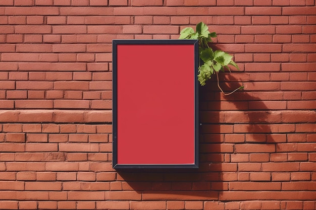 Blank store sign board mockup