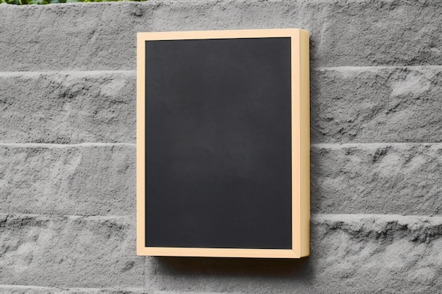 Blank store sign board mockup