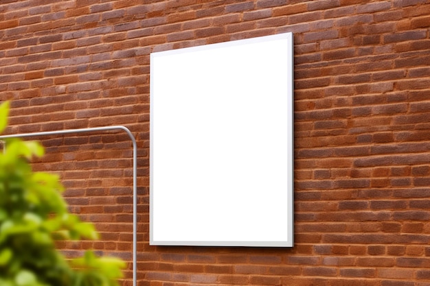 Blank store sign board mockup