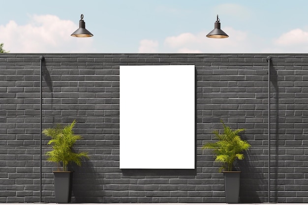 Blank Store sign mockup