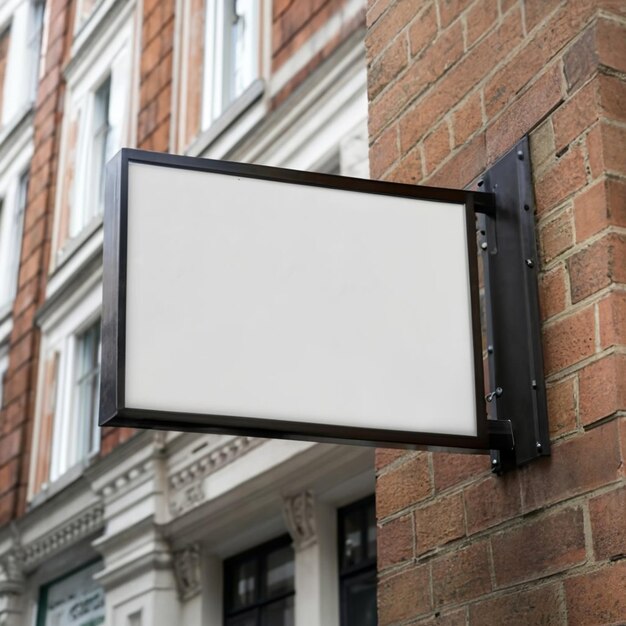 Photo blank street sign board image for mockup concept
