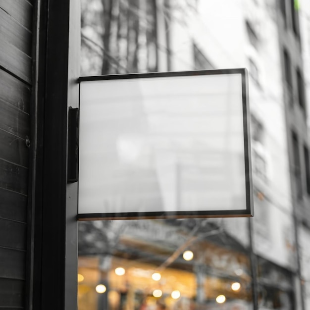 Photo blank street sign for mockup concept