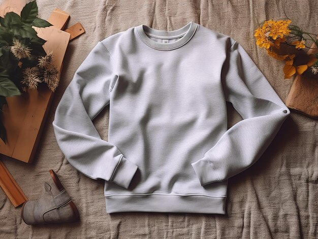 Photo blank sweatshirt mockup