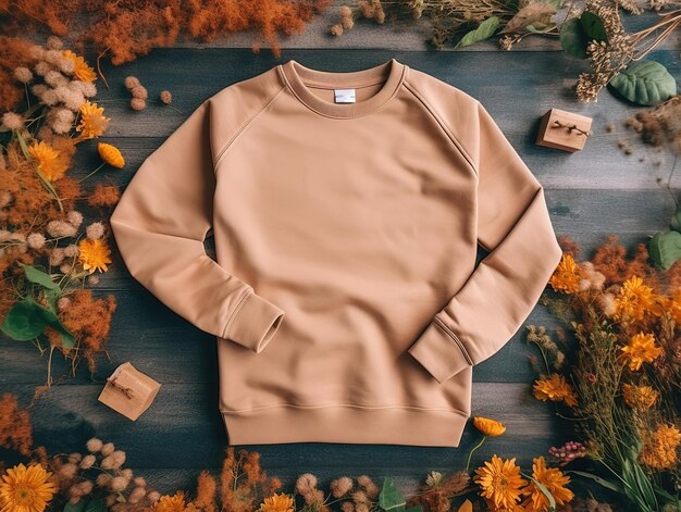 Photo blank sweatshirt mockup