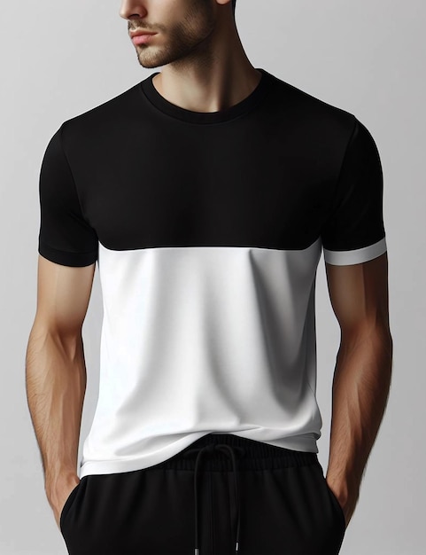 Foto blank t-shirt mock-up