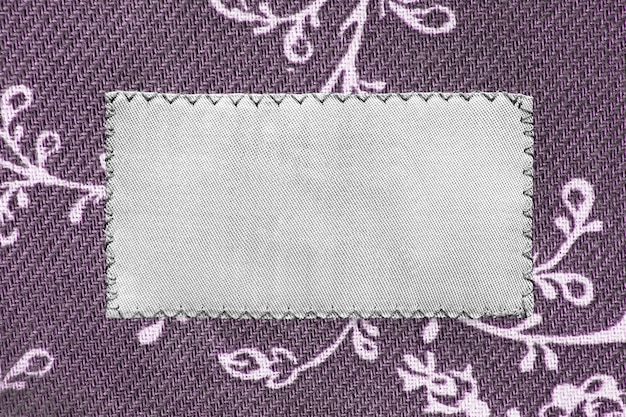 Blank textile patch