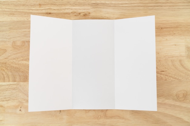 Blank trifold mockup