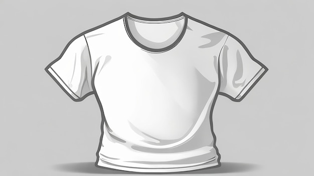 Foto icona di linea di maglietta vuota