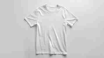 Photo blank tshirt mockup front view 3d rendering generative ai illustrtaions