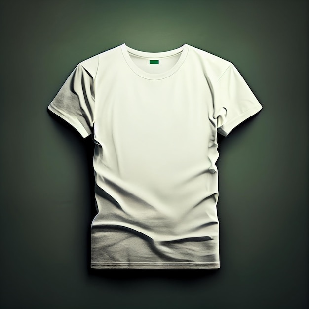 디자인을 위한 빈 티셔츠 모형 흰색 기본 티 고스트 마네킹 Generative AI
