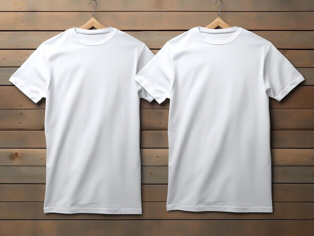 Blank tshirt mockup with back view and the front view