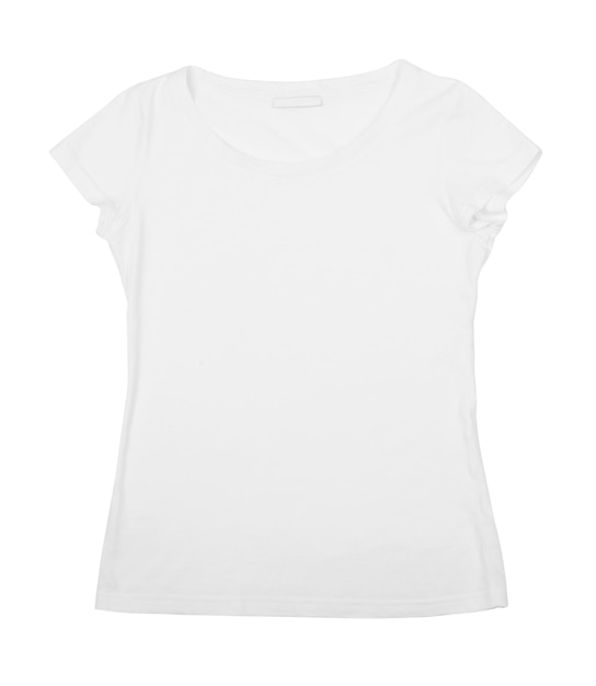 blank tshirt on white background