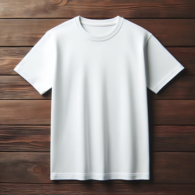 blank tshirt wood background mockup blank item