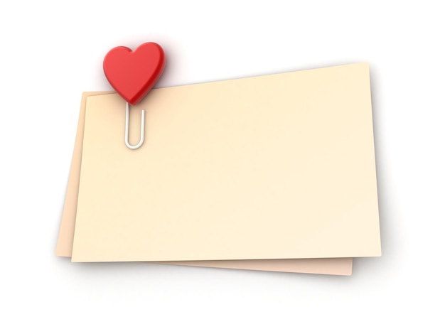 Photo blank valentine card with copy