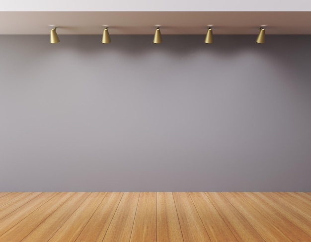 Blank wall in an empty gallery