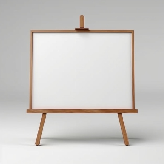 Blank white board for write presentation AI Generated