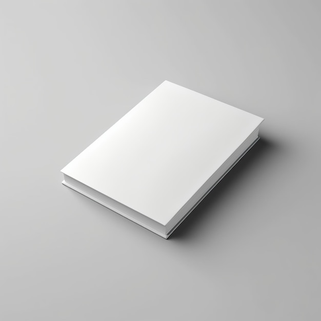 A blank white book cover book design AI Generated