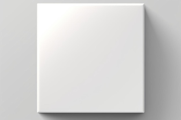 a blank white box on a gray background