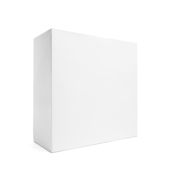 blank white box isolated on white