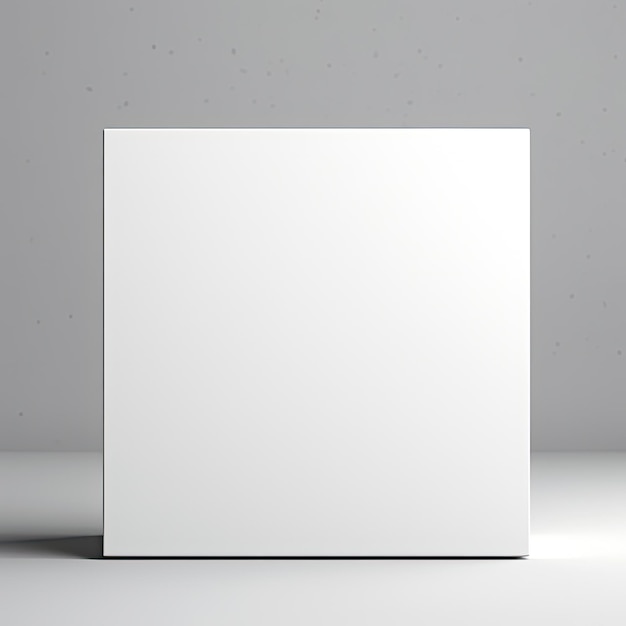 Blank White Box Mockup