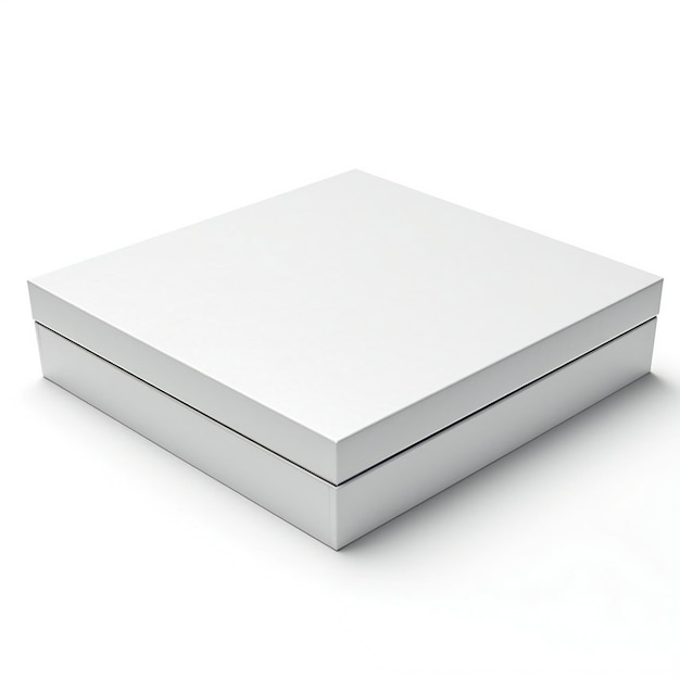 Blank white box on a white background