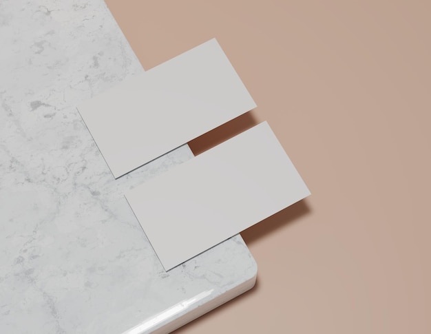 Blank white business cards Namecards Mockup